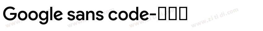 Google sans code字体转换